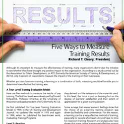 Five Ways to Measure Training Results