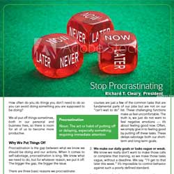 Stop Procrastinating