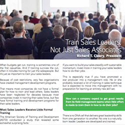 Train Sales Leaders, Not Just Sales Associates